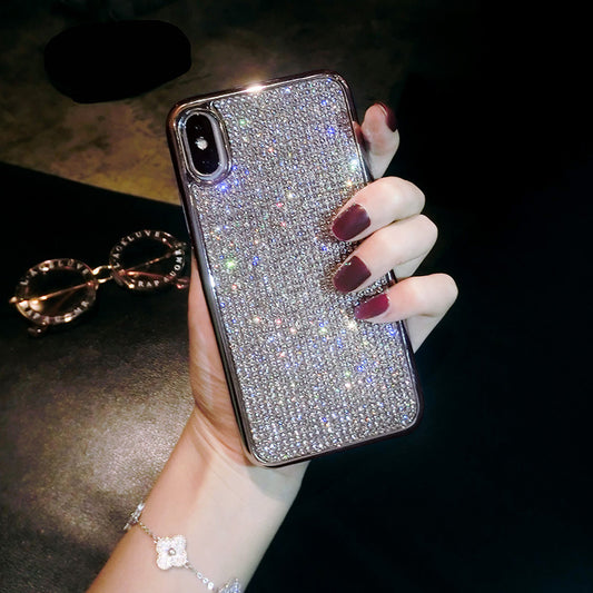 Coque de téléphone entièrement en diamant