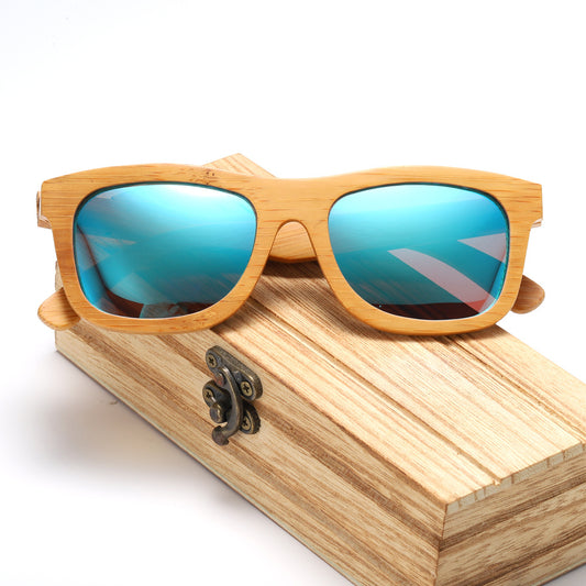 Nouvelles lunettes de soleil tendance en bambou