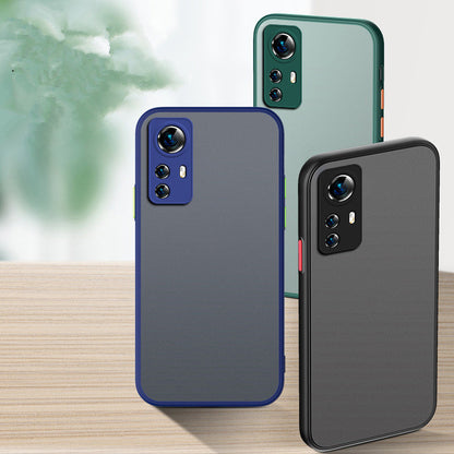 Coque de protection transparente en silicone givré ultra-mince et résistante aux chutes