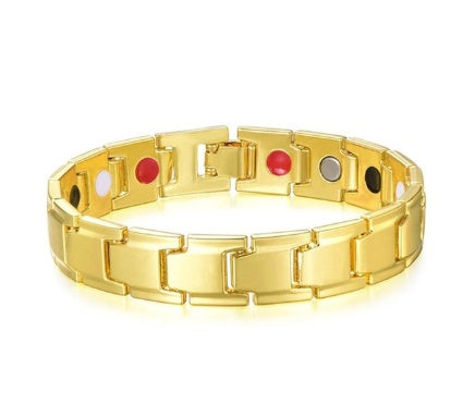 Bracelet 4 en 1 pour homme, magnétique, en titane, pour la santé et l'arthrite - LUXARAH