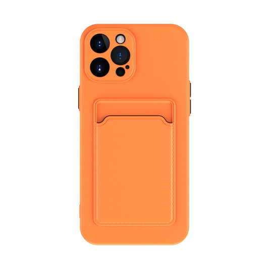Coque de téléphone en silicone liquide simple et de couleur pure
