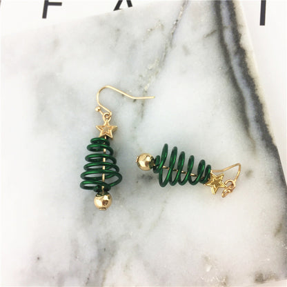 Boucles d'oreilles de Noël DIY en forme d'étoile et d'arbre de Noël