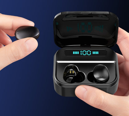 Écouteurs Bluetooth TWS avec microphone, casque sans fil Bluetooth