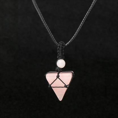 Crystal and natural stone necklaces for men and women