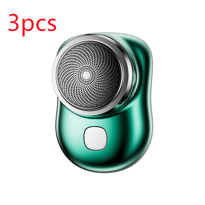 Mini rasoir portable sans fil rechargeable par USB, rasoir électrique pour le visage, humide et sec, indolore, petite taille, pour hommes - LUXARAH