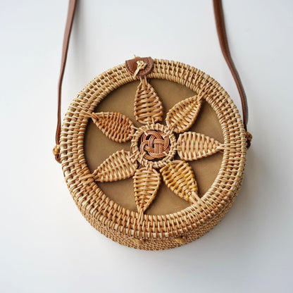 Sac tissé en rotin rétro à la mode - LUXARAH