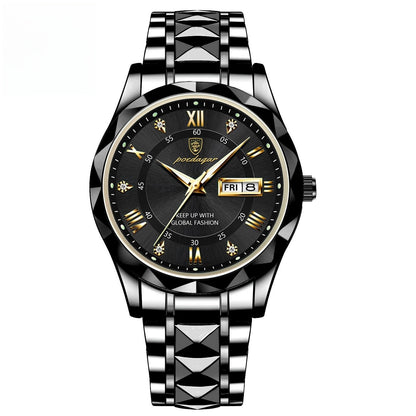 Montre à quartz lumineuse étanche pour homme avec double calendrier - LUXARAH