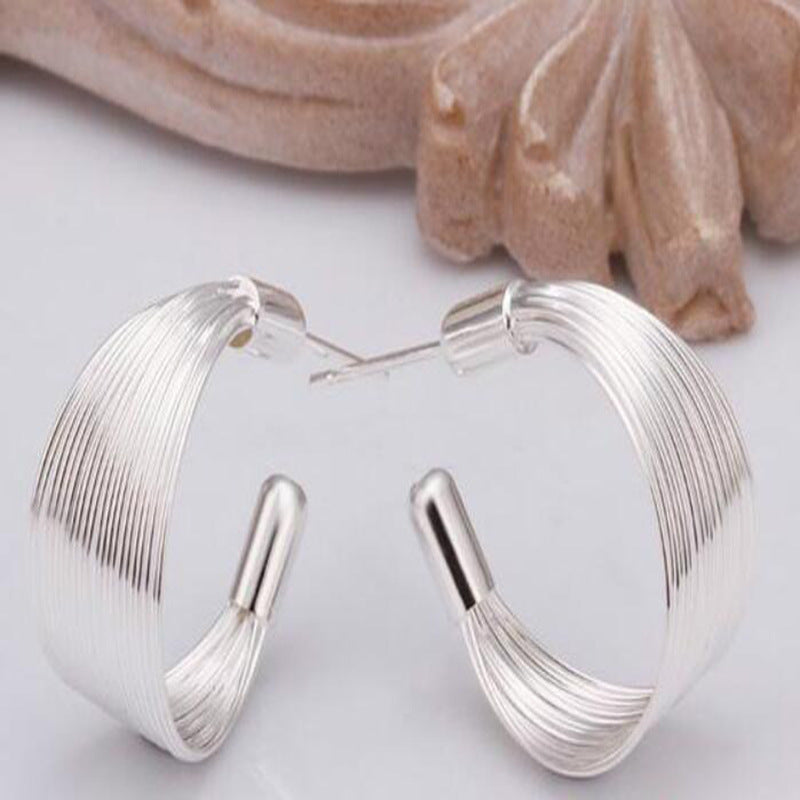 Boucles d'oreilles multi-lignes personnalisées, Boucles d'oreilles coréennes
