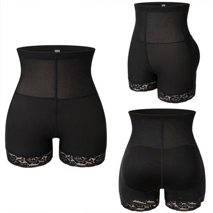 Pantalon moulant taille haute en dentelle avec coussin en éponge