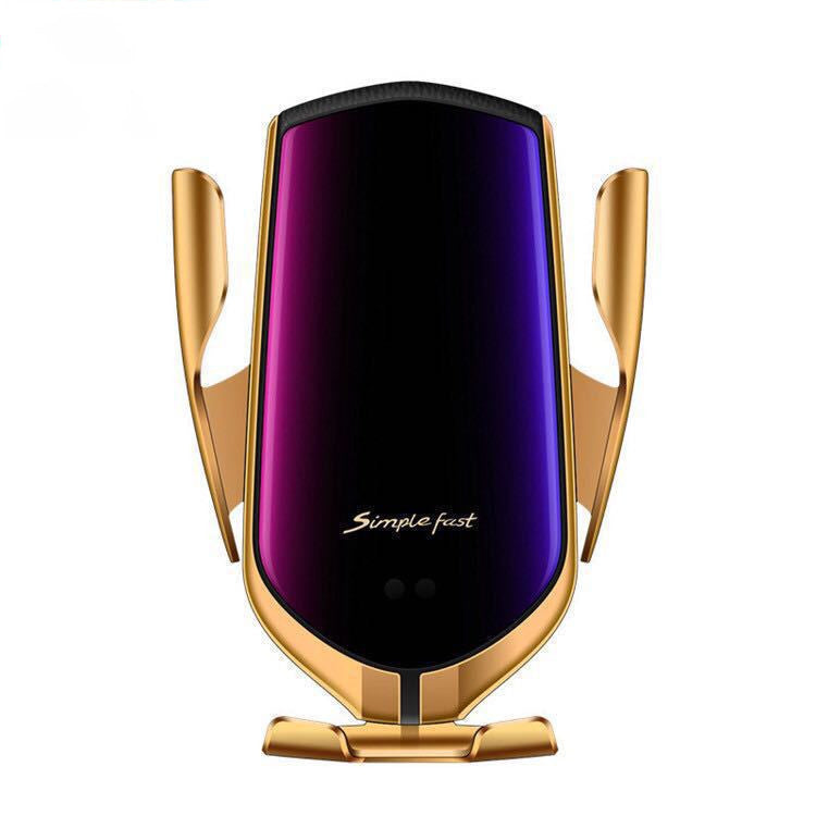 Chargeur sans fil pour voiture 10 W, induction, charge rapide sans fil, avec support de téléphone S5