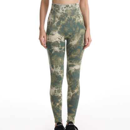 Leggings Tie Dye pour femmes, pantalons de yoga, de fitness, sans coutures, push-up, collants d'entraînement, de sport, de gym - LUXARAH