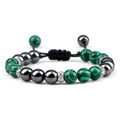 Bracelet en hématite tissé pour le couple - LUXARAH