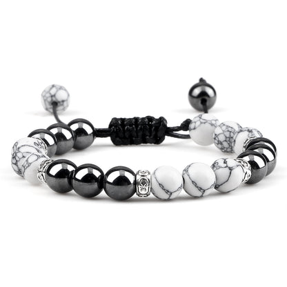 Bracelet en hématite tissé pour le couple - LUXARAH