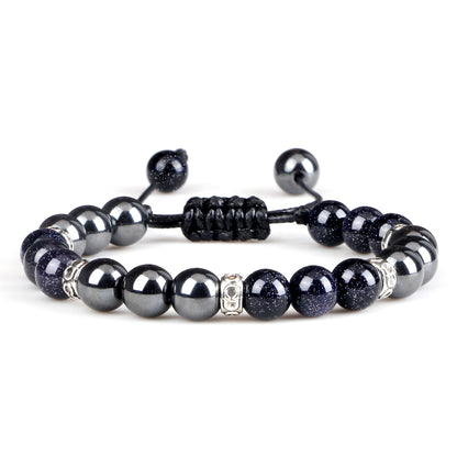 Bracelet en hématite tissé pour le couple - LUXARAH