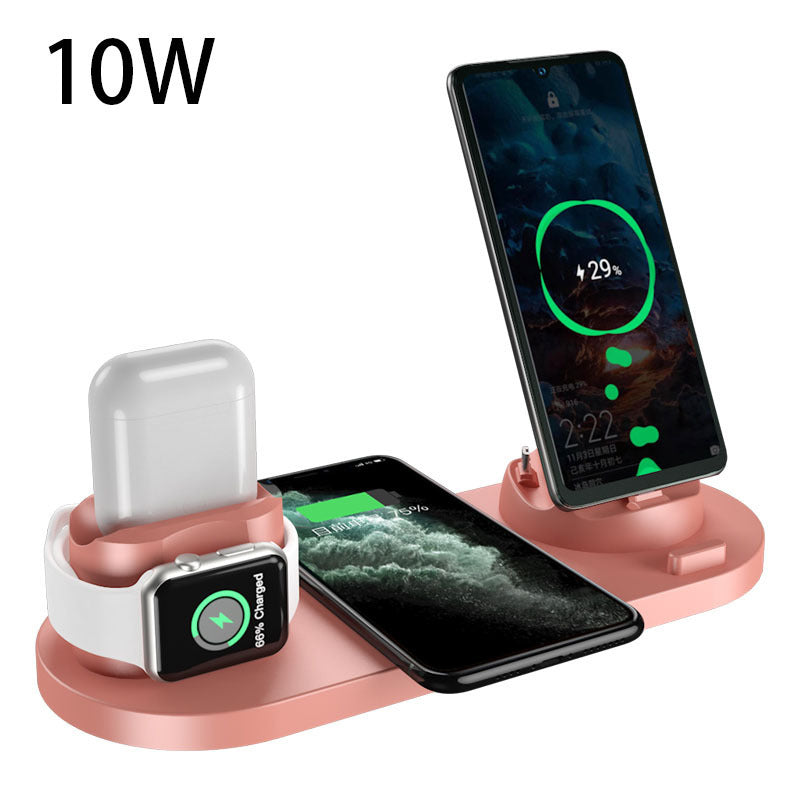 Chargeur sans fil pour iPhone, chargeur rapide pour téléphone, station de charge rapide pour montre, station de charge 6 en 1