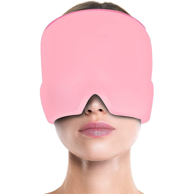 Chapeau anti-migraine, thérapie par le froid, produits anti-migraine, enveloppement confortable pour la tête, pack de glace, masque pour les yeux gonflés - LUXARAH