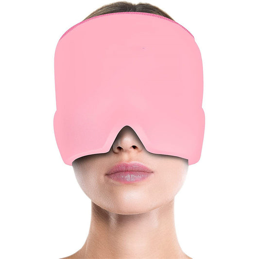 Chapeau anti-migraine, thérapie par le froid, produits anti-migraine, enveloppement confortable pour la tête, pack de glace, masque pour les yeux gonflés - LUXARAH