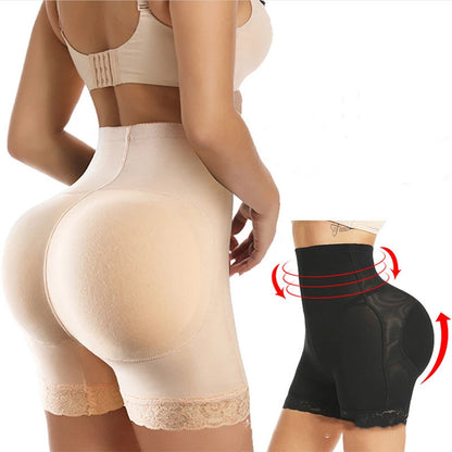 Pantalon moulant taille haute en dentelle avec coussin en éponge
