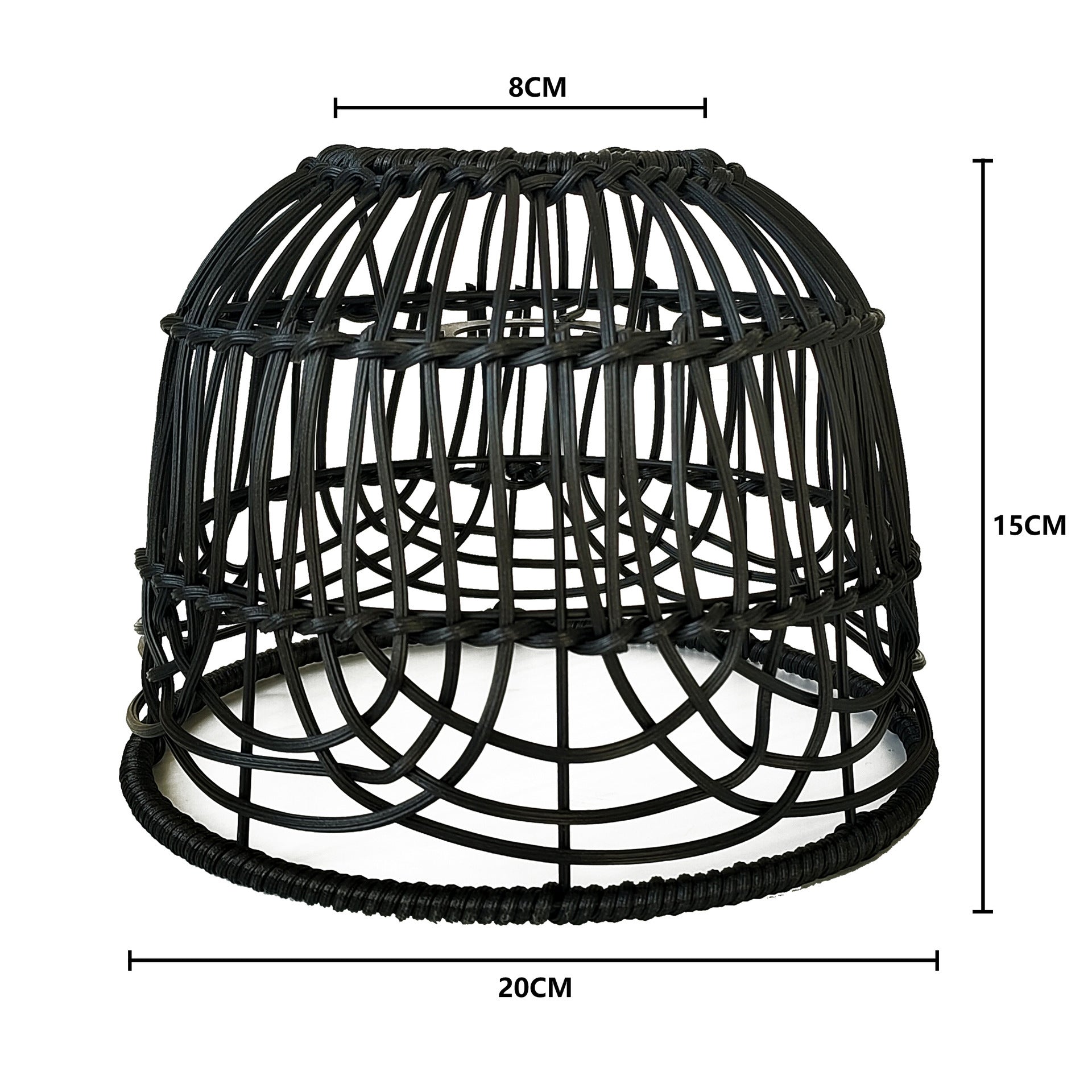 Lustre américain simple en rotin tissé à la main - LUXARAH