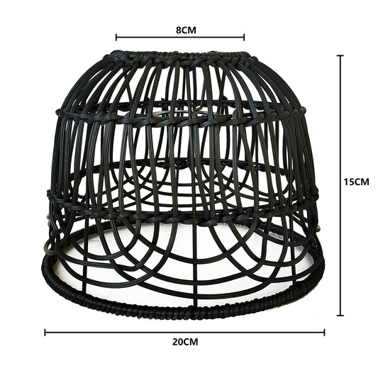 Lustre américain simple en rotin tissé à la main - LUXARAH