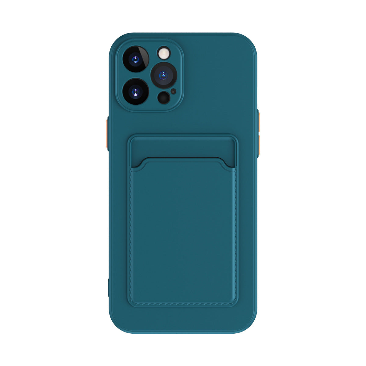 Coque de téléphone en silicone liquide simple et de couleur pure