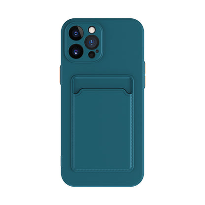 Coque de téléphone en silicone liquide simple et de couleur pure