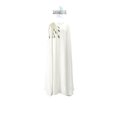 Robe musulmane Abaya brodée pour femme, robe de soirée - LUXARAH