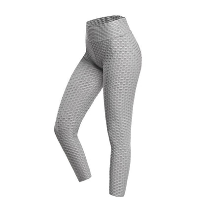 Pantalons de yoga fitness pour femmes, leggings taille haute gainants pour la course à pied