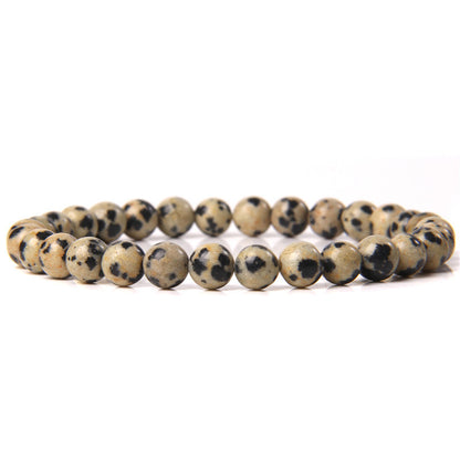 Bracelet en pierre naturelle de 6 mm, tissé à la main, bracelet énergétique - LUXARAH