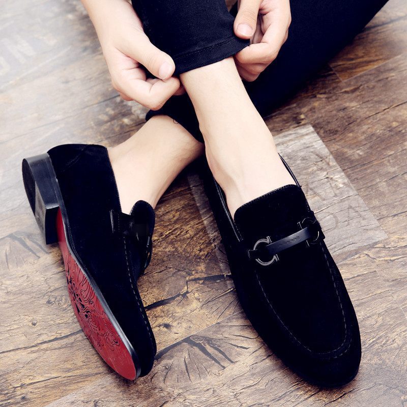 Chaussures à pois pour homme, chaussures décontractées, chaussures à bout pointu, Angleterre - LUXARAH
