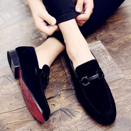 Chaussures à pois pour homme, chaussures décontractées, chaussures à bout pointu, Angleterre - LUXARAH
