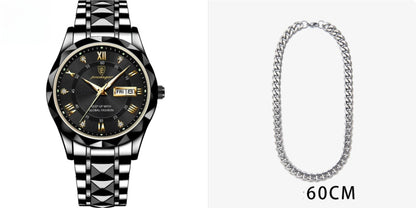 Montre à quartz lumineuse étanche pour homme avec double calendrier - LUXARAH