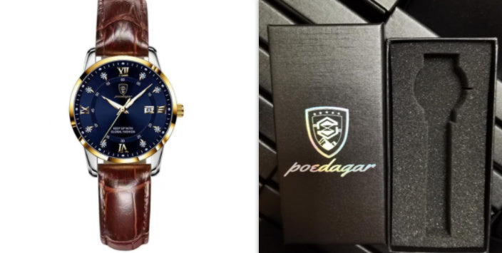 Nouvelle montre homme étanche avec calendrier lumineux - LUXARAH