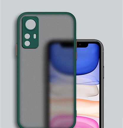 Coque de protection transparente en silicone givré ultra-mince et résistante aux chutes