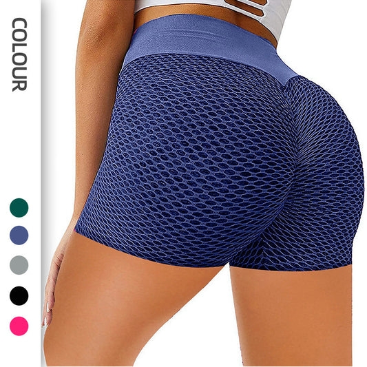 Pantalon de yoga en nid d'abeille, couleur unie, pour femme, idéal pour le sport et le fitness