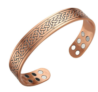 Bracelet magnétique rétro en cuivre pur avec énergie Lucky Tree - LUXARAH