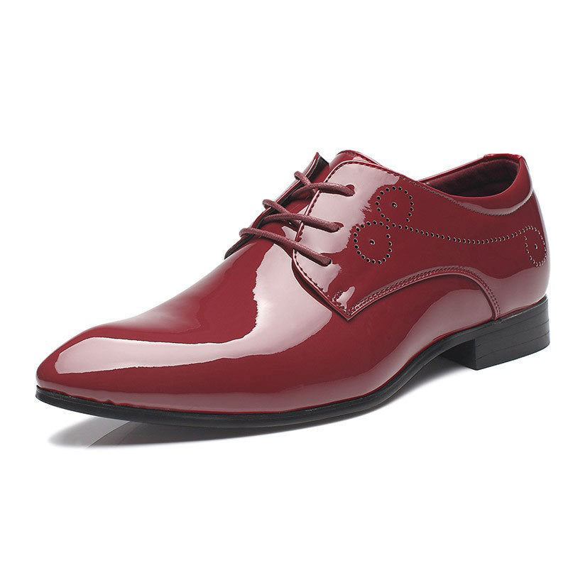 Chaussures en cuir pour hommes, chaussures habillées décontractées, chaussures de conduite noires à enfiler - LUXARAH