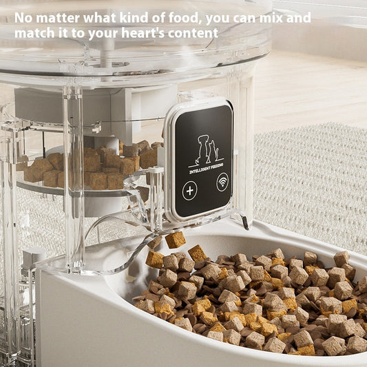 Distributeur automatique de nourriture pour chat et petit chien, 4 L
