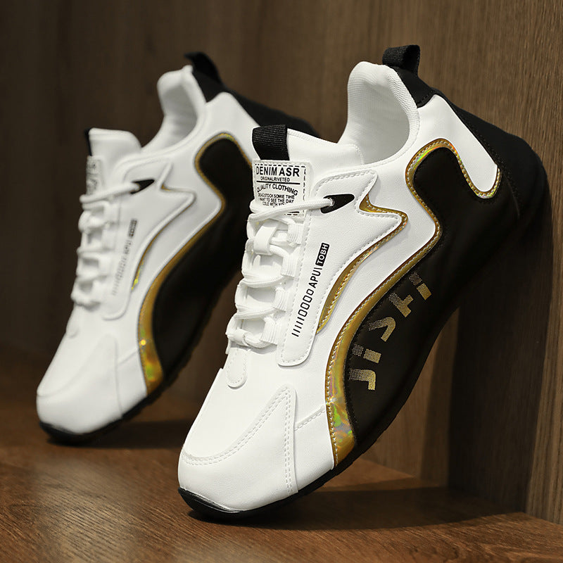 Baskets à lacets tendance pour hommes, chaussures basses respirantes, chaussures de course, de marche et de sport - LUXARAH