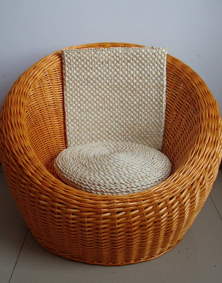 Canapé-chaise créatif en osier et rotin - LUXARAH