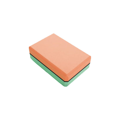 Brique de yoga bicolore en mousse EVA épaississante pour yoga auxiliaire - LUXARAH