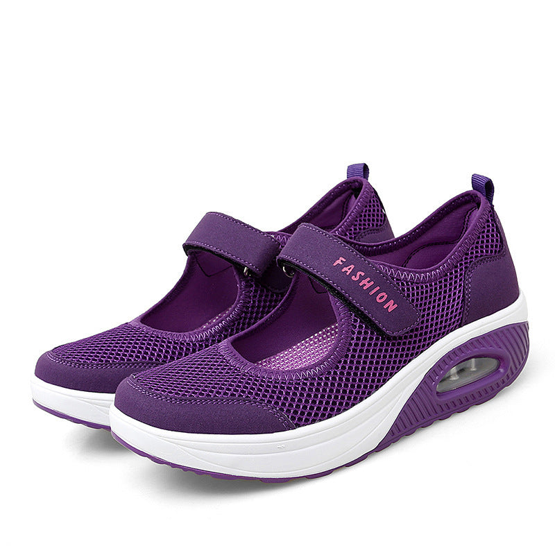 Chaussures de course en maille tendance pour femmes - LUXARAH