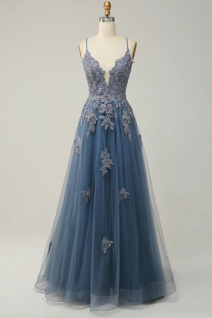 Robe de soirée longue à bretelles - LUXARAH
