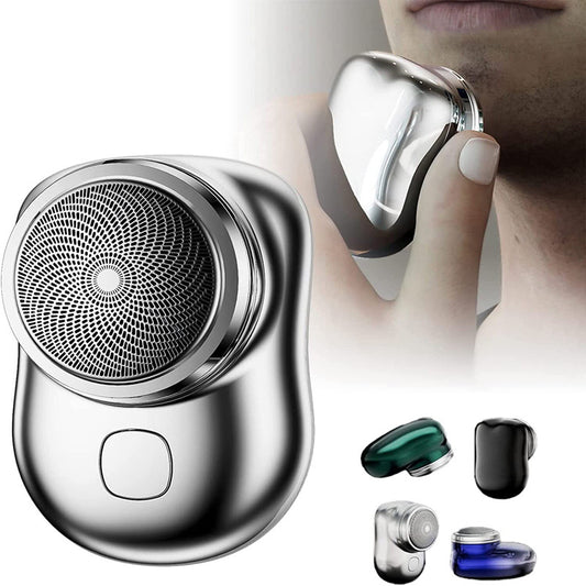 Mini rasoir portable sans fil rechargeable par USB, rasoir électrique pour le visage, humide et sec, indolore, petite taille, pour hommes