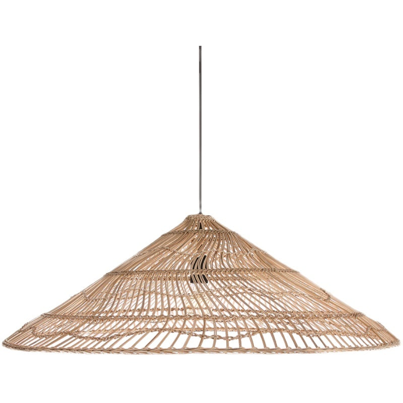 Lustre en rotin zen japonais artistique - LUXARAH