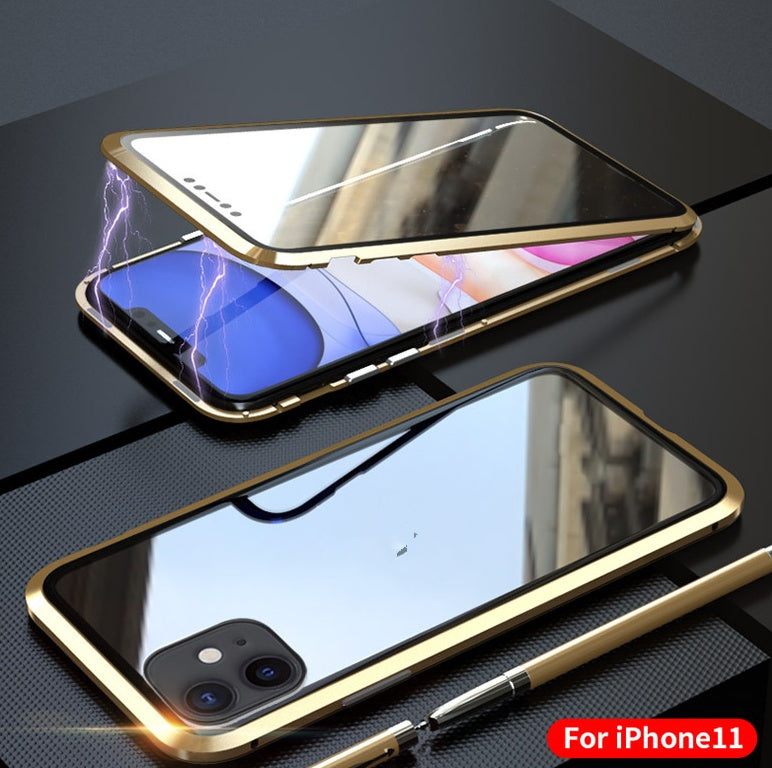 Verre double face pour étui de téléphone portable 11 pouces