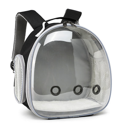 Sac à dos pour animal de compagnie, cage de transport transparente pour hamster, petit animal, cochon d'Inde, écureuil volant, furet, lapin - LUXARAH