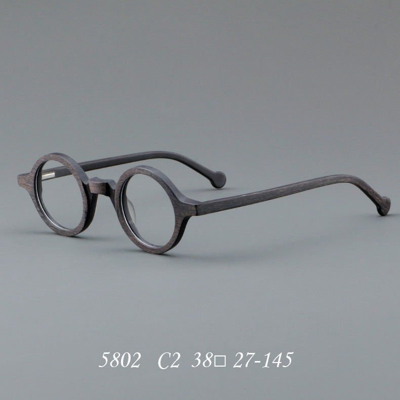 Monture de lunettes en bois avec plaque, style rétro, nouvelle collection