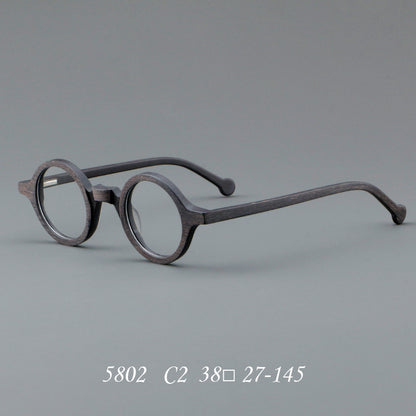 Monture de lunettes en bois avec plaque, style rétro, nouvelle collection