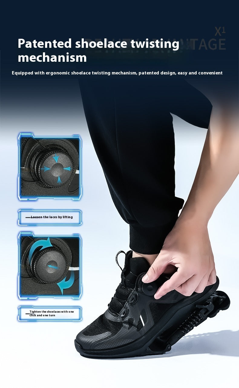 Chaussures de course Black, mécaniques, Power Marathon - LUXARAH